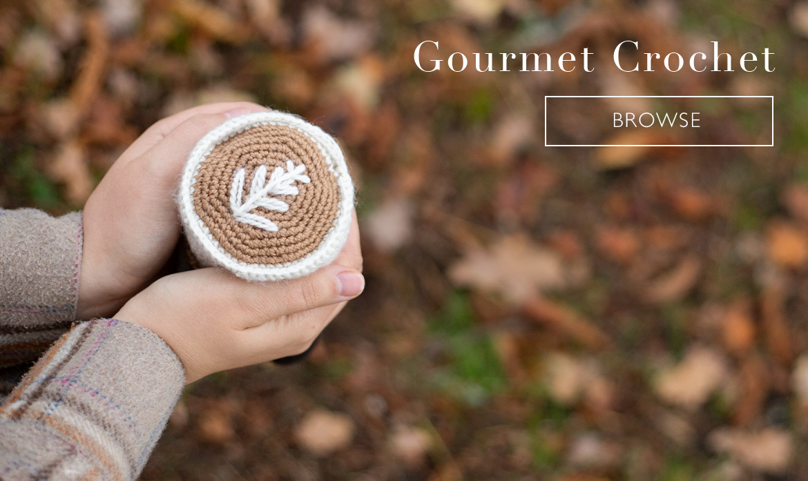 Gourmet crochet latte art toft hot drinks patterns